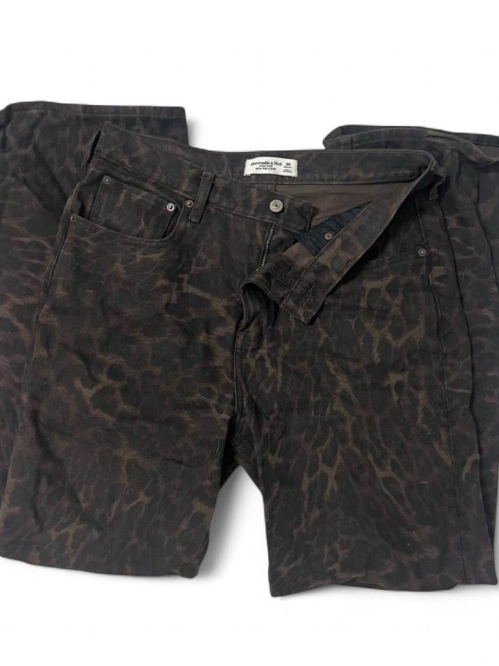 Abercrombie Cheetah/Leopard print jeans